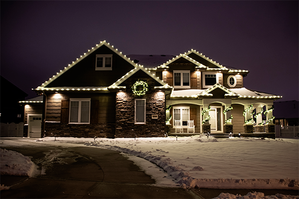Christmas Decorated House